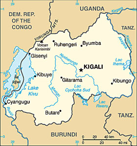 Rwanda map