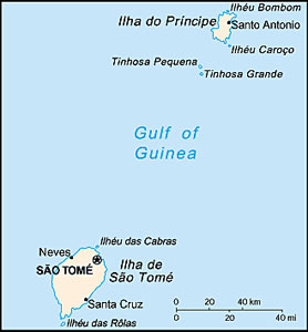 Sao Tome map