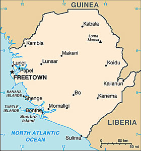 Sierra Leone map