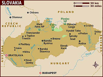 Slovakia map