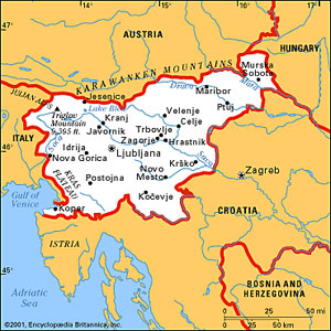 Slovenia map