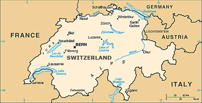 Switzerland map