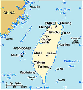 Taiwan map