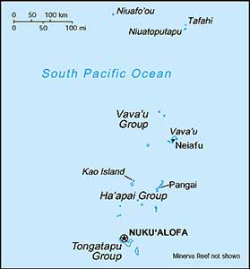 Tonga map