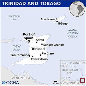 Trinidad and Tobago map