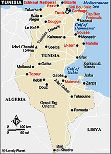 Tunisia map
