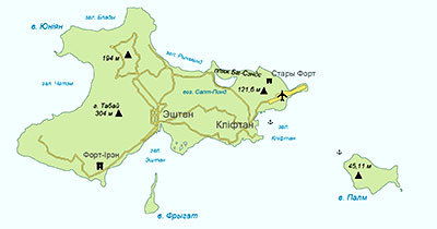 Union Island map