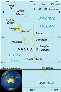 Vanuatu map