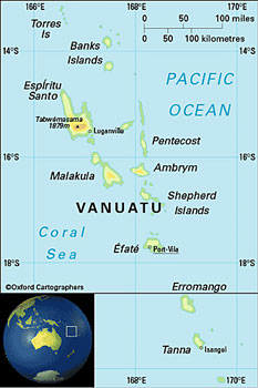 Vanuatu map