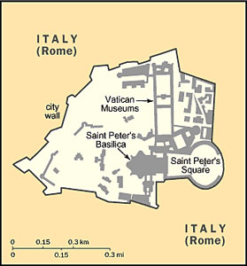 Vatican City map