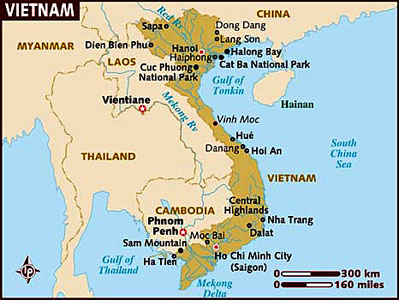 Vietnam map