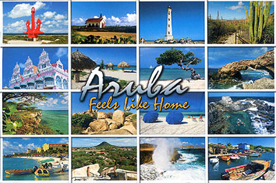 Postcard Aruba front