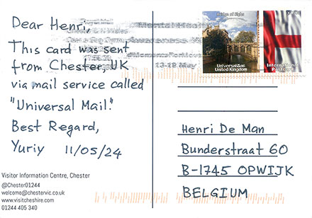 Postcard Great Britain back