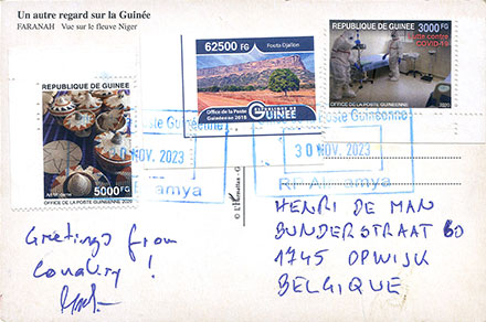 Postcard Guinea back