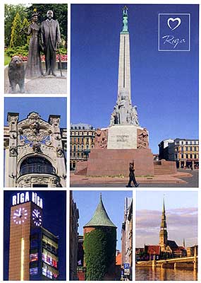 Postcard Latvia front