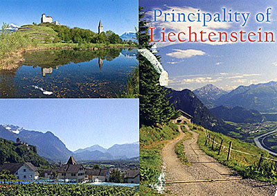 Postcard Liechtenstein front