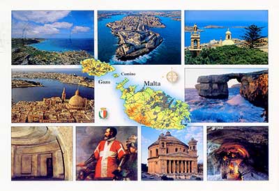 Postcard Malta front