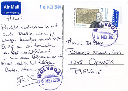 Postcard Netherlands back