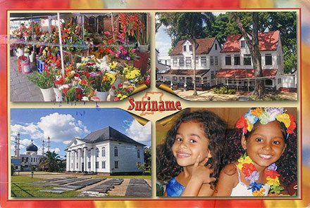 Postcard Suriname front