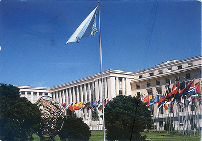 Postcard UN Geneva front