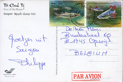 Postcard Vietnam back