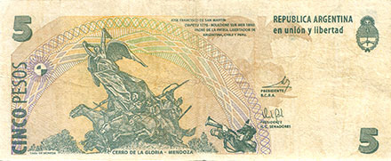 Banknote Argentinie front