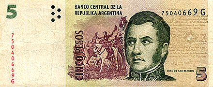 Banknote Argentinie front