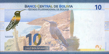 Banknote Bolivia front