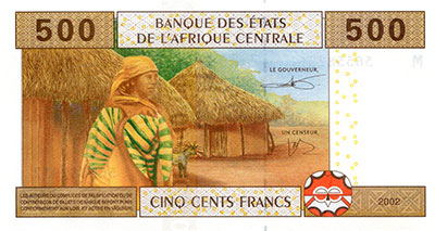 Banknote Central African Republic front