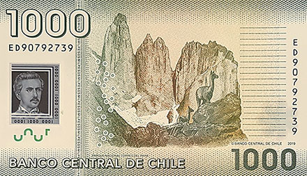 Banknote Chile back