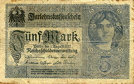 Banknote Germany front