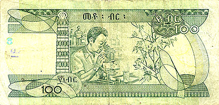 Banknote Ethiopia back
