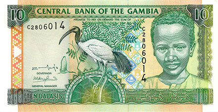 Banknote Gambia front