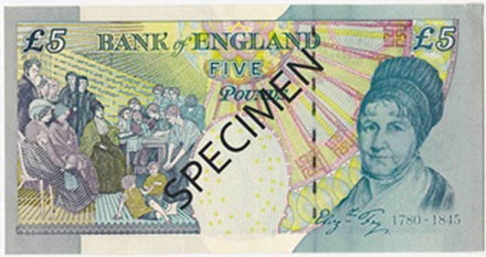 Banknote Great Britain back