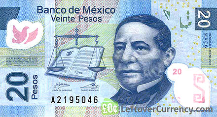 Banknote Mexico front