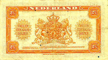 Banknote Netherlands back