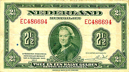 Banknote Netherlands front