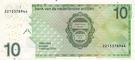 Banknote Netherlands Antilles back