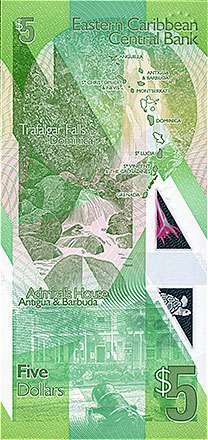 Banknote Eastern Carribean back