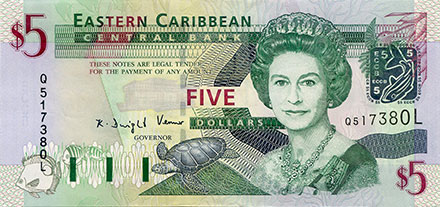 Banknote Eastern Carribean front