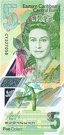 Banknote Eastern Carribean front