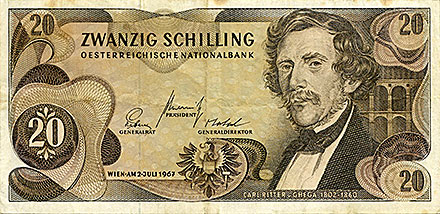 Banknote Austria front