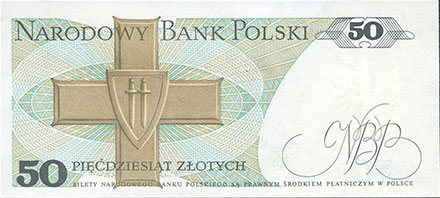 Banknote Poland back