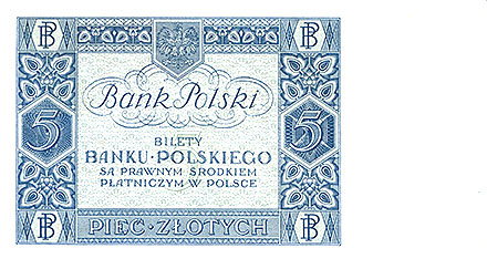 Banknote Poland back