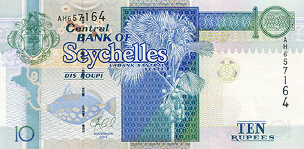 Banknote Seychelles front