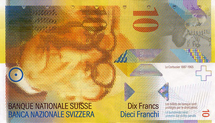 Banknote Switzerland front