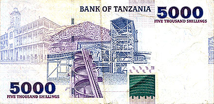 Banknote Tanzania back