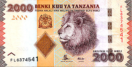 Banknote Tanzania front