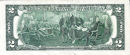 Banknote USA back