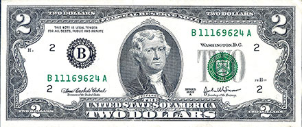 Banknote USA front